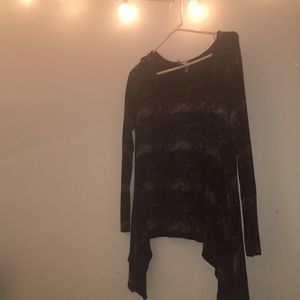 PAPER CRANE washed long sleeve blouse